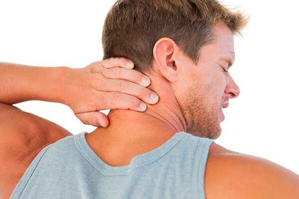 Dolore al collo dovuto all'osteocondrosi
